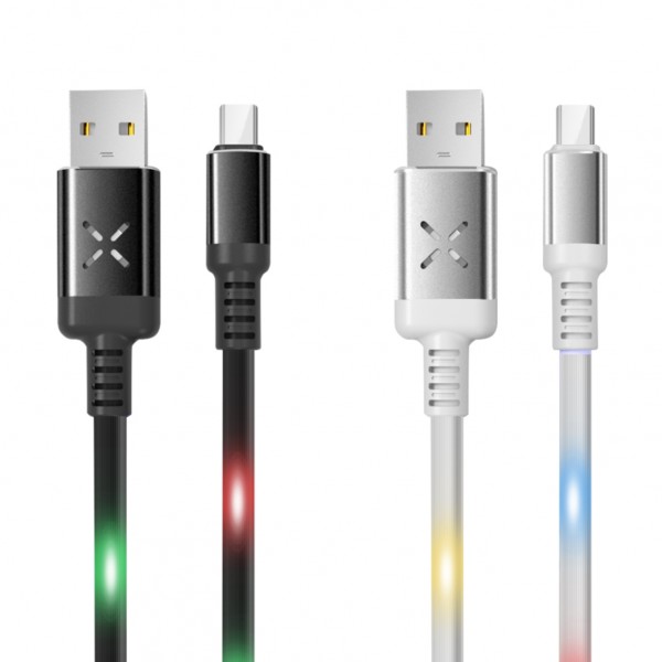 Konfulon DC11T Sese Duyarlı Işıklı Type-C Şarj ve Data Kablosu 2A 1mt…