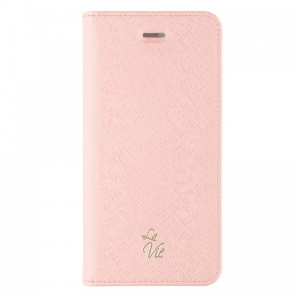 LA VIE iPhone X/XS Fashion Folio Gizli Mıknatıslı Kapaklı Kılıf Pembe