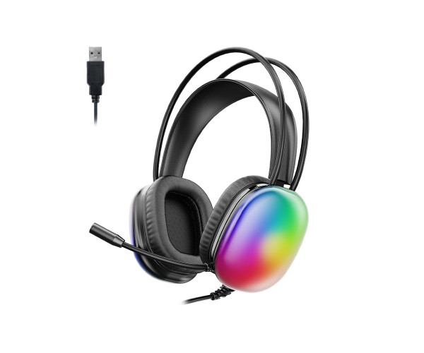 Lenovo Lecoo HT409 USB-A Girişli RGB Mikrofonlu Kulak Üstü Gaming K&hellip;