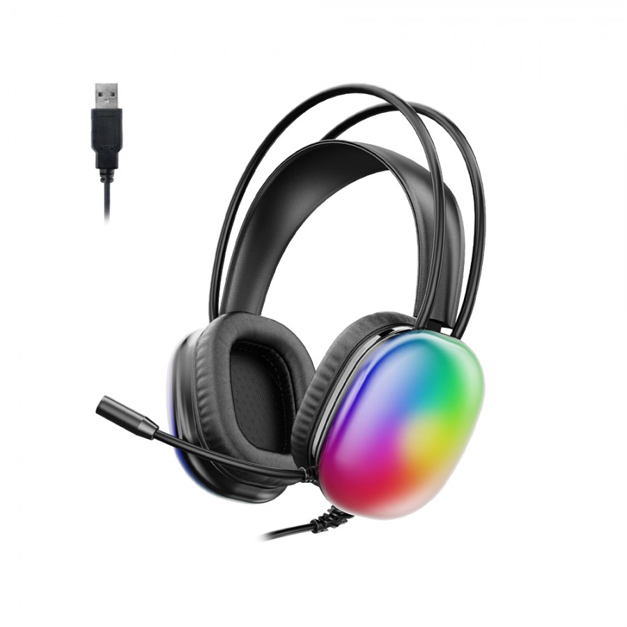 Lenovo Lecoo HT409 USB-A Girişli RGB Mikrofonlu Kulak Üstü Gaming Kulaklık