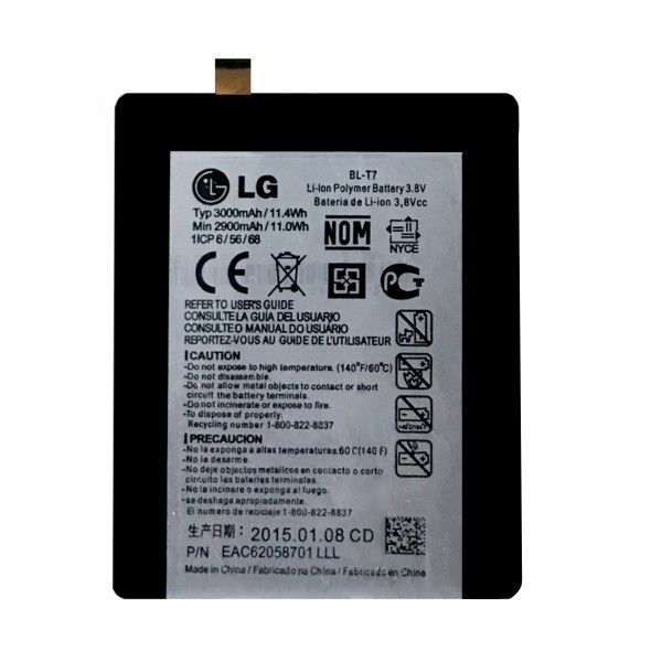 LG G2 D802 Uyumlu Batarya BL-T7 3000 mAh…