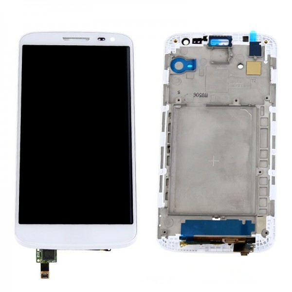 LG G2 Mini D610 Ekran LCD Dokunmatik Çıtalı - Beyaz…