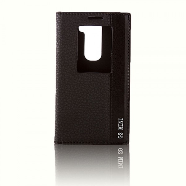 LG G2 Mini D610 Gizli Mıknatıslı Pencereli Premium Magnum Kılıf Siyah…