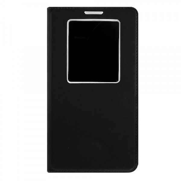 LG G2 Mini D610 S View Dikişli Deri Pencereli Kılıf Siyah…