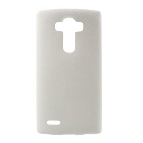 LG G3 Beat (Mini) Kılıf Deri Dokulu Arka Kapak Beyaz…
