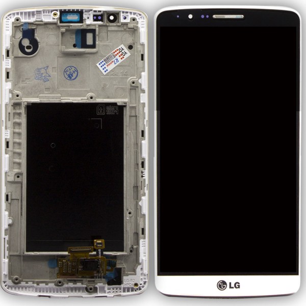 LG G3 D855 LCD Ekran Dokunmatik Çıtalı - Beyaz…