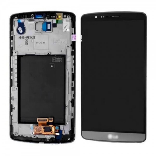 LG G3 D855 LCD Ekran Dokunmatik Çıtalı - Siyah…