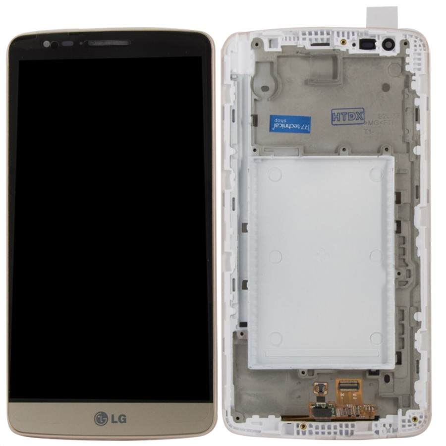 LG G3 Stylus D693 Ekran LCD Dokunmatik Çıtalı - Gold