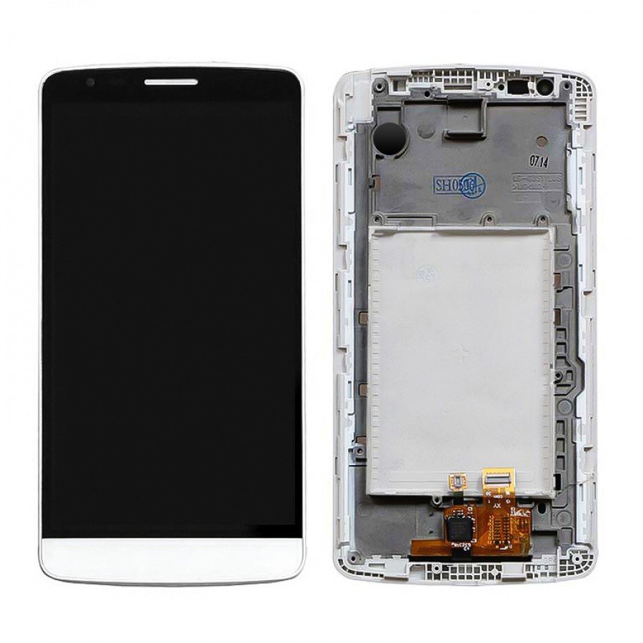 LG G3 Stylus D693 LCD Ekran Dokunmatik Çıtalı - Beyaz