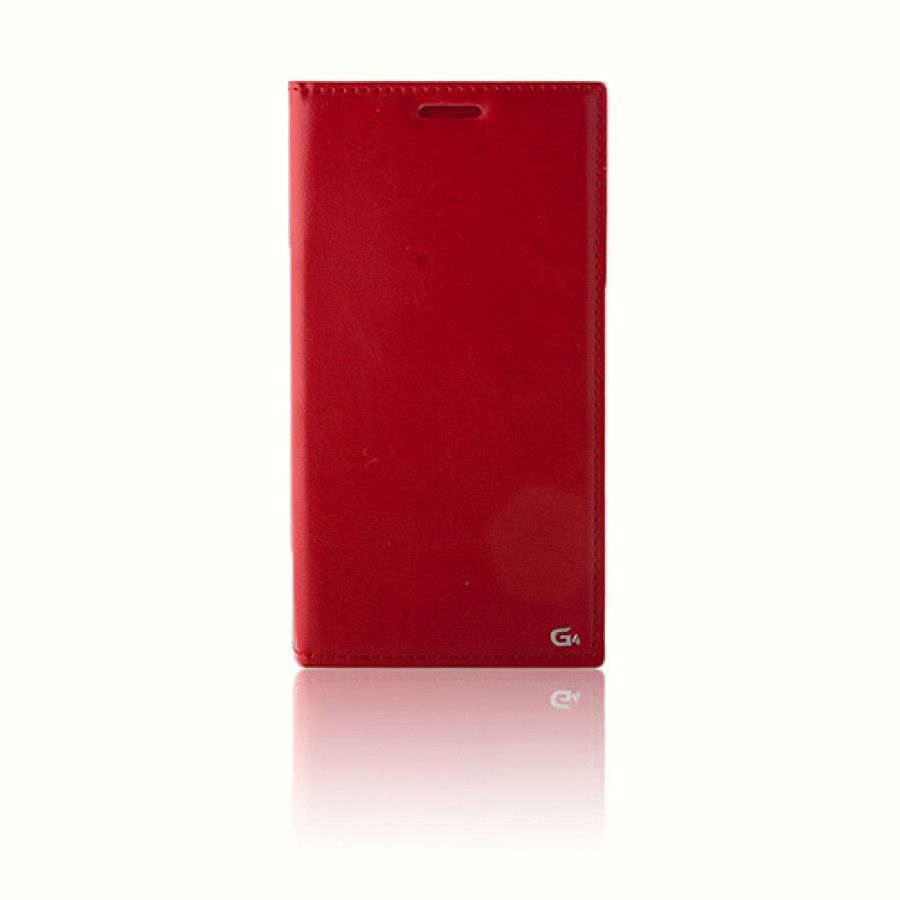 LG G4 Gizli Mıknatıslı Premium Magnum Kılıf Kırmızı
