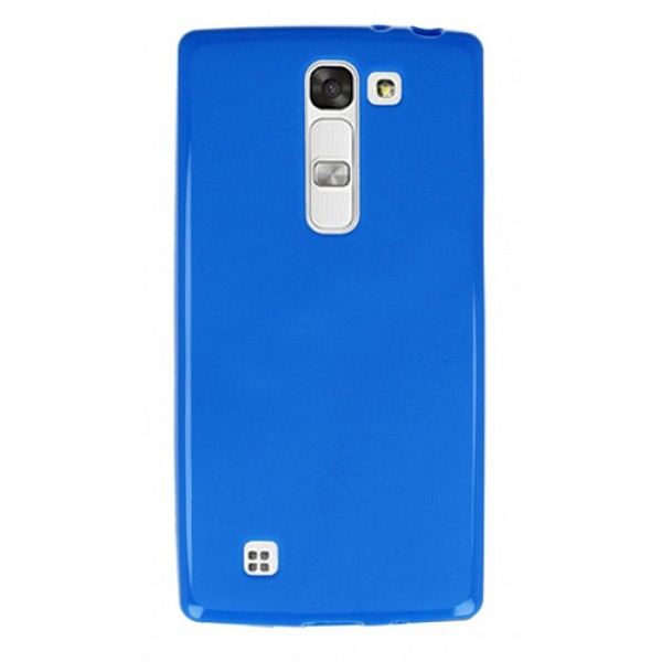 LG G4c 5.0" Kılıf Soft Silikon Şeffaf-Mavi Arka Kapak…