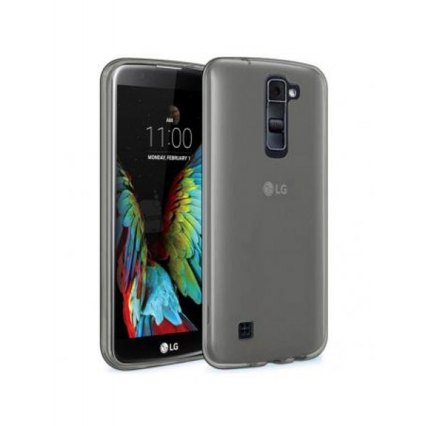 LG K10 2017 Kılıf Soft Silikon Şeffaf-Siyah Arka Kapak…