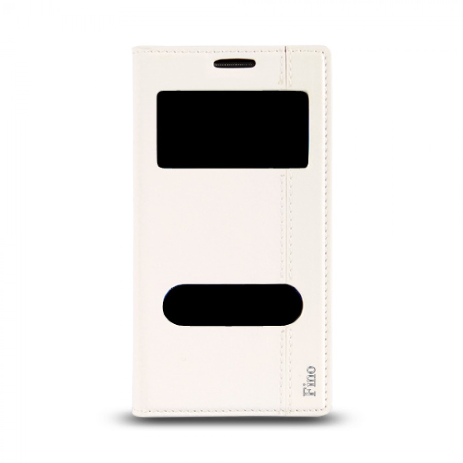 LG L Fino D290 Gizli Mıknatıslı Pencereli Magnum Kılıf Beyaz