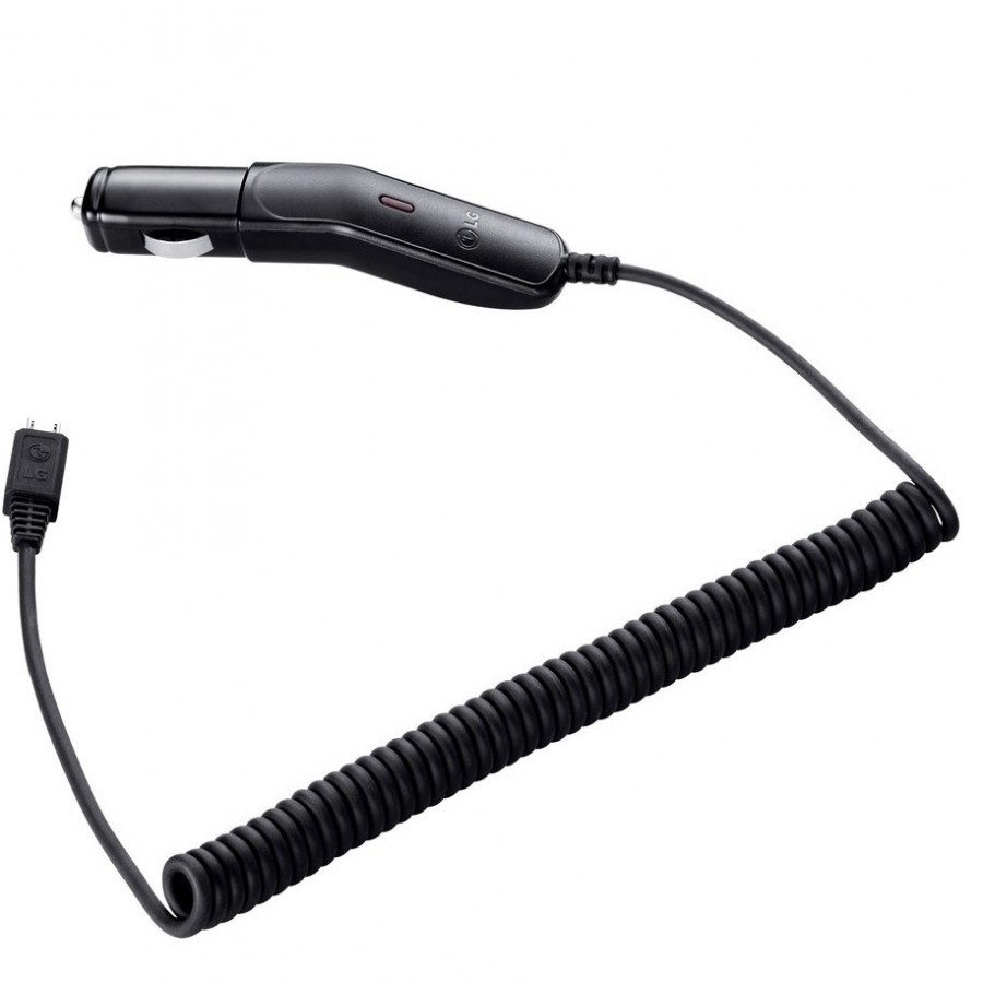 LG Micro USB Orijinal Araç İçi Şarj Aleti Sabit Spiral Kablo EB1BPE11053 1A