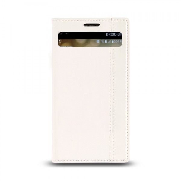 LG V10 Gizli Mıknatıslı Pencereli Magnum Kılıf Beyaz…