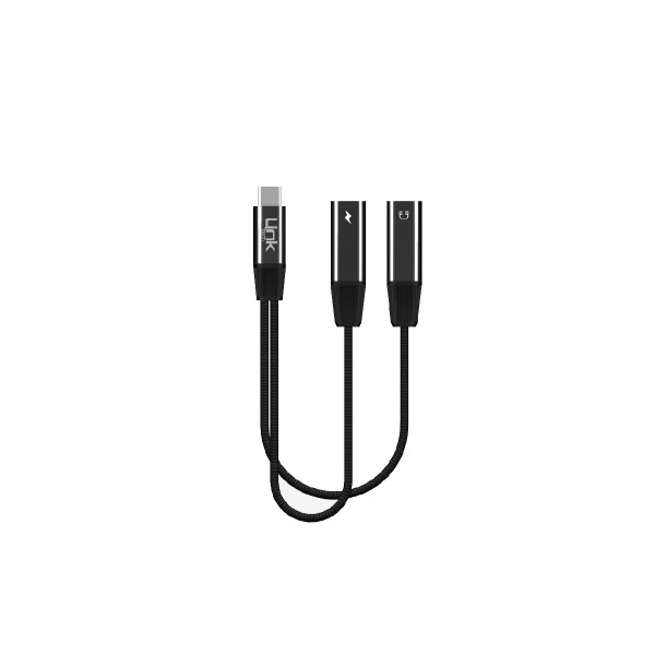 LinkTech A203 Type-C to Type-C + Type-C 65W 2in1 Dönüştürücü Ada…