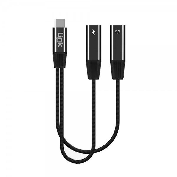 LinkTech A203 Type-C to Type-C + Type-C 65W 2in1 Dönüştürücü Adaptö&hellip;