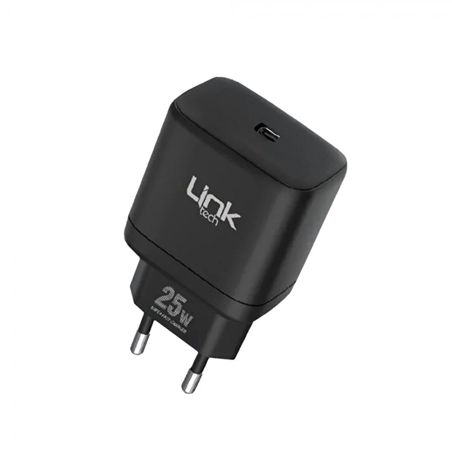 LinkTech C211 25W PD Type-C Çıkışlı Şarj Adaptörü Siyah LinkTech C211 25W PD Type-C Çıkışlı Şarj Adaptörü Siyah