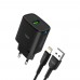 LinkTech C302 12W Auto ID Lightning Kablolu Şarj Aleti Set