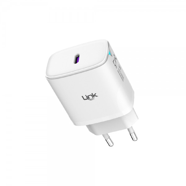 LinkTech C310 25W PD 3.0 USB-C Şarj Adaptörü Beyaz