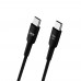 LinkTech C311 25W PD Type-C to Type-C Kablolu Şarj Aleti Set Siyah