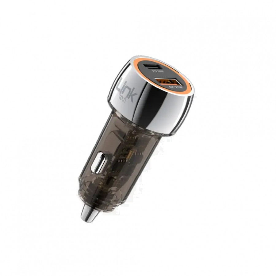 LinkTech C436 55W Dual PD30W + QC25W Şeffaf Araç Şarj Adaptörü