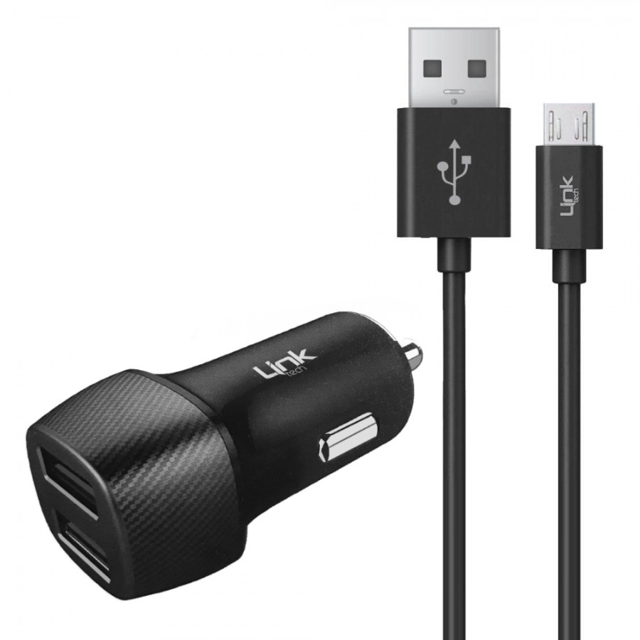 LinkTech C491 Araç Şarj Aleti ve Micro USB Kablo Set 2.4A 2x USB LinkTech C491 Araç Şarj Aleti ve Micro USB Kablo Set 2.4A 2x USB