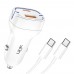 LinkTech C496 Araç Şarj Cihazı 38W PD Type-C to Type-C Kablolu 3A