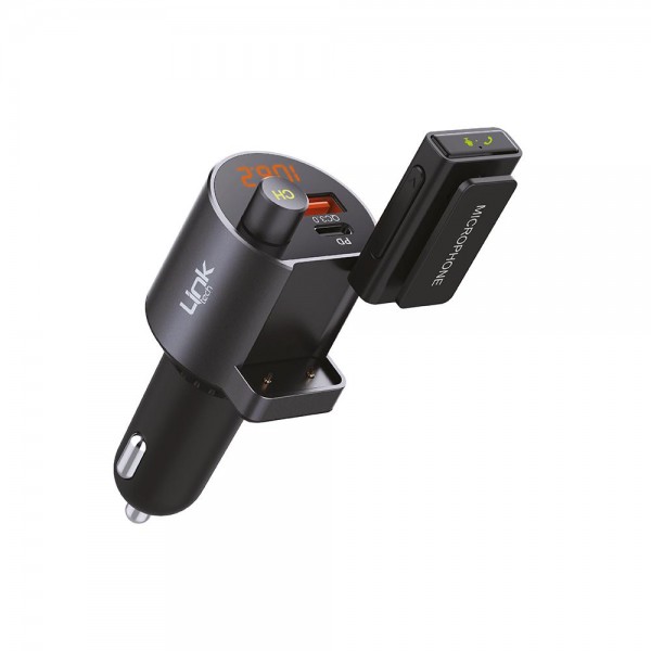 LinkTech Car RF12 FM Transmitter 38W PD QC3.0 LCD Ekran USB+Type-C…
