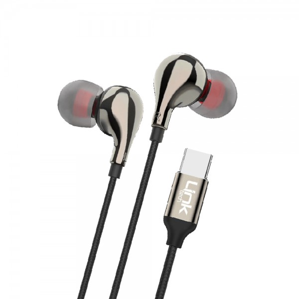 LinkTech E84 Type-C HD Stereo Kulak İçi Kablolu Kulaklık Siyah…