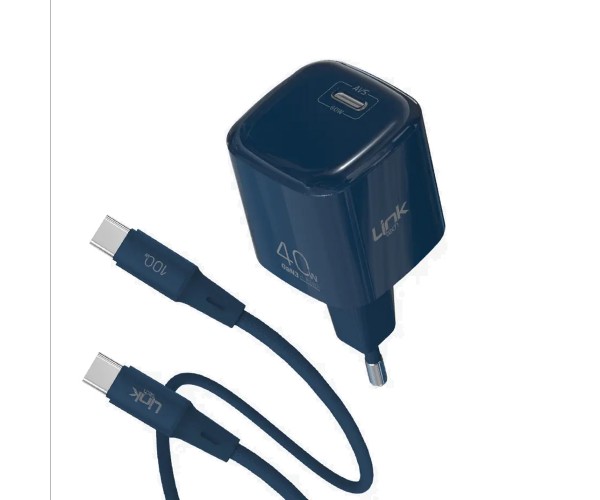 LinkTech G864 40W GaN AVS Adaptör + 100W Type-C Kablolu Şarj Aleti&hellip;
