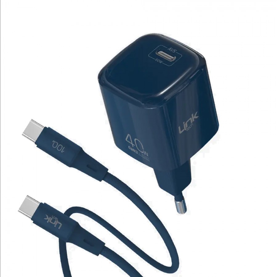 LinkTech G864 40W GaN AVS Adaptör + 100W Type-C Kablolu Şarj Aleti LinkTech G864 40W GaN AVS Adaptör + 100W Type-C Kablolu Şarj Aleti