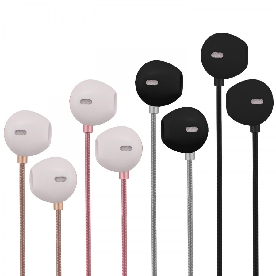 LinkTech H10 Mikrofonlu Örgü Kablolu Kulaklık (3.5mm Jack)
