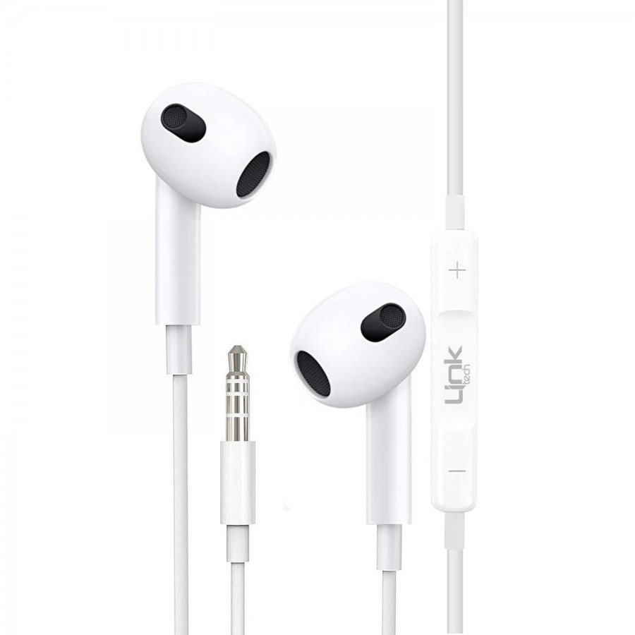 LinkTech H308 Stereo Mikrofonlu 3.5mm Kablolu Kulaklık Beyaz