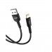 Linktech K601 Safe USB - iPh Lightning 3A Data ve Şarj Kablosu 1mt Siyah