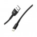 Linktech K601 Safe USB - iPh Lightning 3A Data ve Şarj Kablosu 1mt Siyah