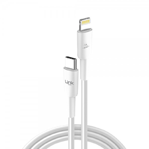 LinkTech K608 Type-C to iPh Lightning 30W 2mt Şarj Kablosu Beyaz…