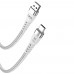 LinkTech K654 USB - Type-C 120W 6A 1mt Örgü Şarj Kablosu Beyaz