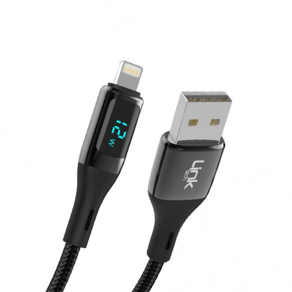 LinkTech K682 Dijital Göstergeli USB - iPh Lightning 12W 2.4A Data ve…