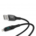 LinkTech K682 Dijital Göstergeli USB - iPh Lightning 12W 2.4A Data ve Şarj Kablosu