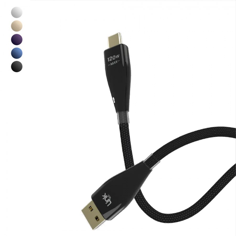 LinkTech K691 120W USB-A to Type-C Hızlı Örgü Data ve Şarj Kablosu LinkTech K691 120W USB-A to Type-C Hızlı Örgü Data ve Şarj Kablosu