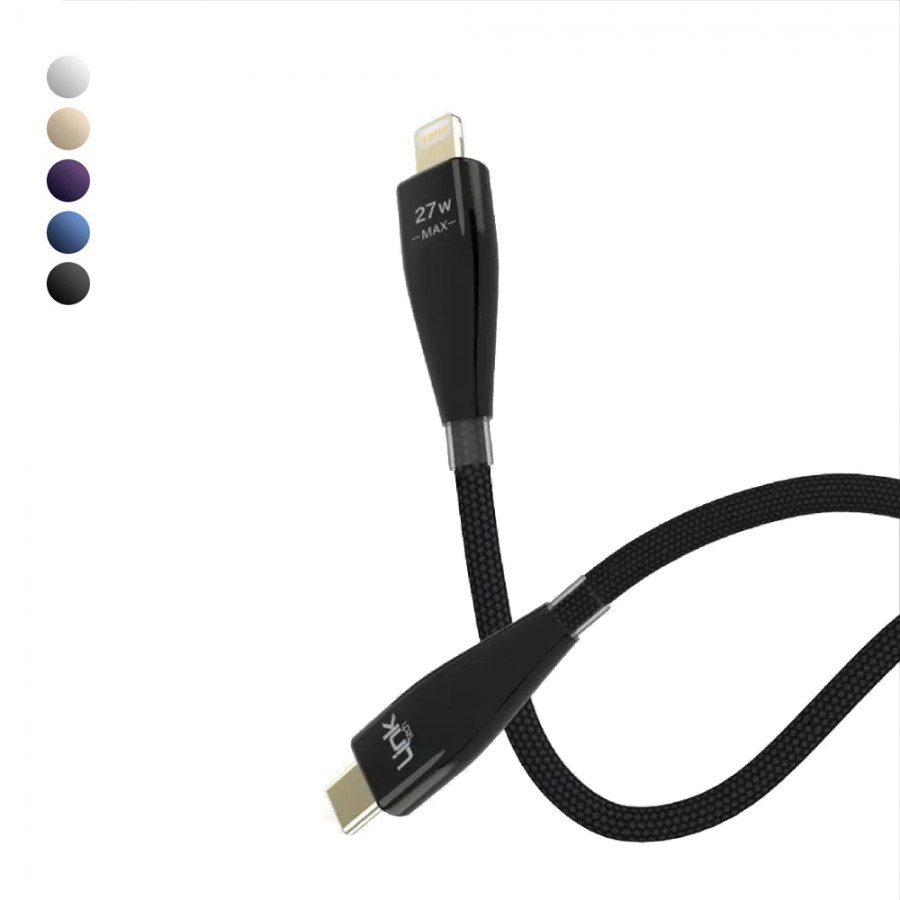LinkTech K693 27W Type-C to Lightning Hızlı Örgü Data ve Şarj Kablosu LinkTech K693 27W Type-C to Lightning Hızlı Örgü Data ve Şarj Kablosu