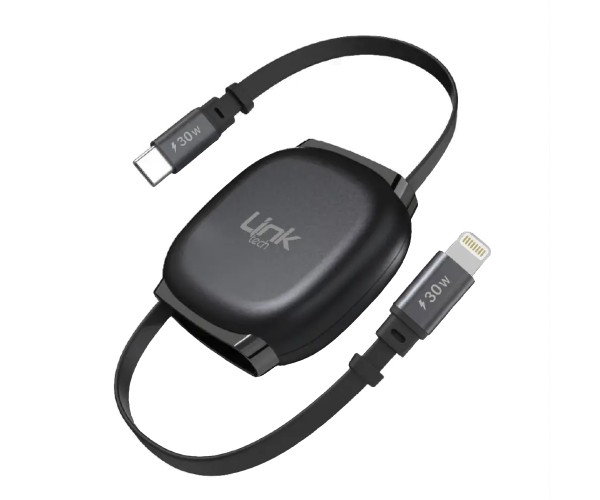LinkTech KN02 30W 3A Hızlı Type-C to Lightning Makaralı Şarj ve Da&hellip;