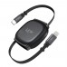 LinkTech KN02 30W 3A Hızlı Type-C to Lightning Makaralı Şarj ve Data Kablosu