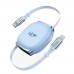 LinkTech KN02 30W Type-C to Lightning Makaralı Data ve Şarj Kablosu
