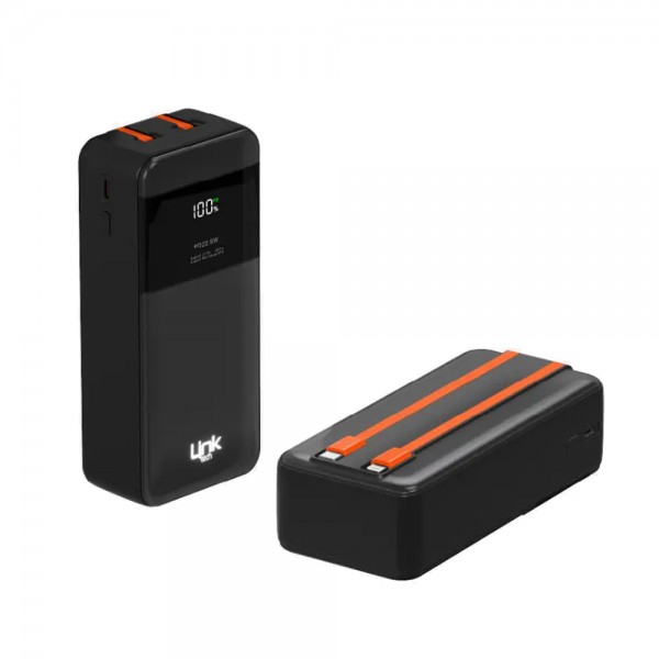 LinkTech LC33 30000 mAh 22.5W Led Ekranlı Süper Hızlı Kablolu Powerban… LinkTech LC33 30000 mAh 22.5W Led Ekranlı Süper Hızlı Kablolu Powerban…