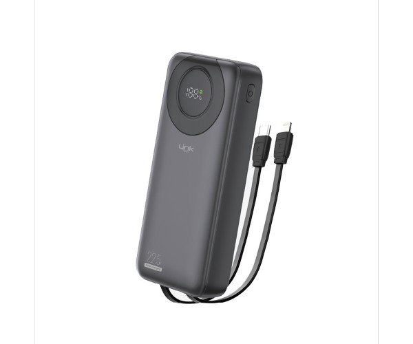 LinkTech P222 20000 mAh 22.5W Led Ekranlı Type-C + Lightning Sabit Ka&hellip;