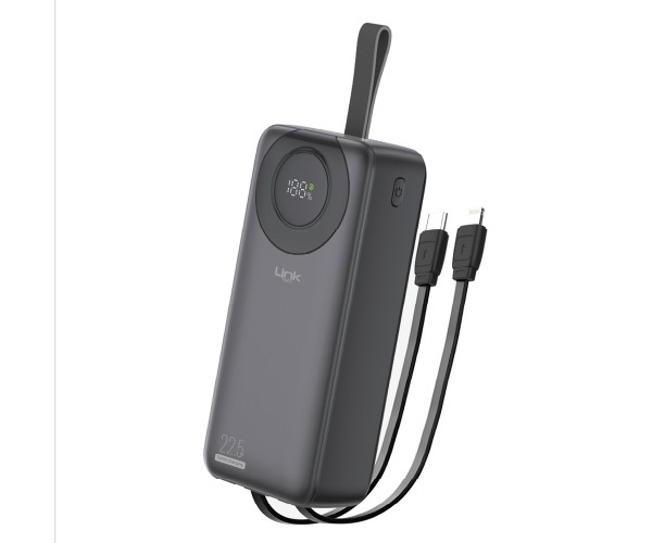 LinkTech P223 30000 mAh 22.5W Led Ekranlı Type-C + Lightning Sabit Ka&hellip;