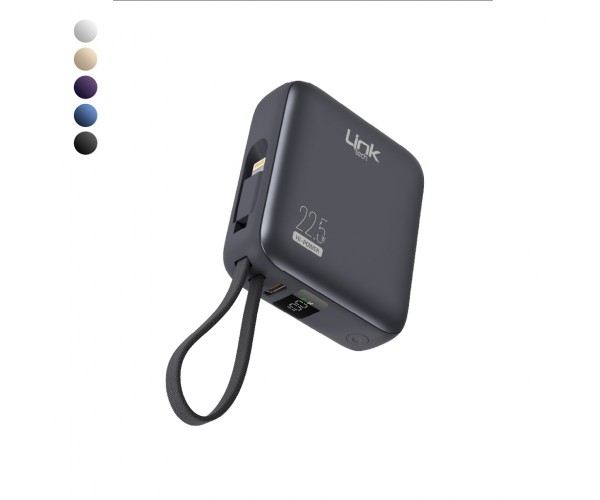 LinkTech PD22 Premium 10000 mAh 22.5W Hızlı Dahili Kablolu Powerbank…