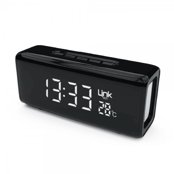 LinkTech Q219 Saat ve Sıcaklık Göstergeli Bluetooth Hoparlör Siyah…